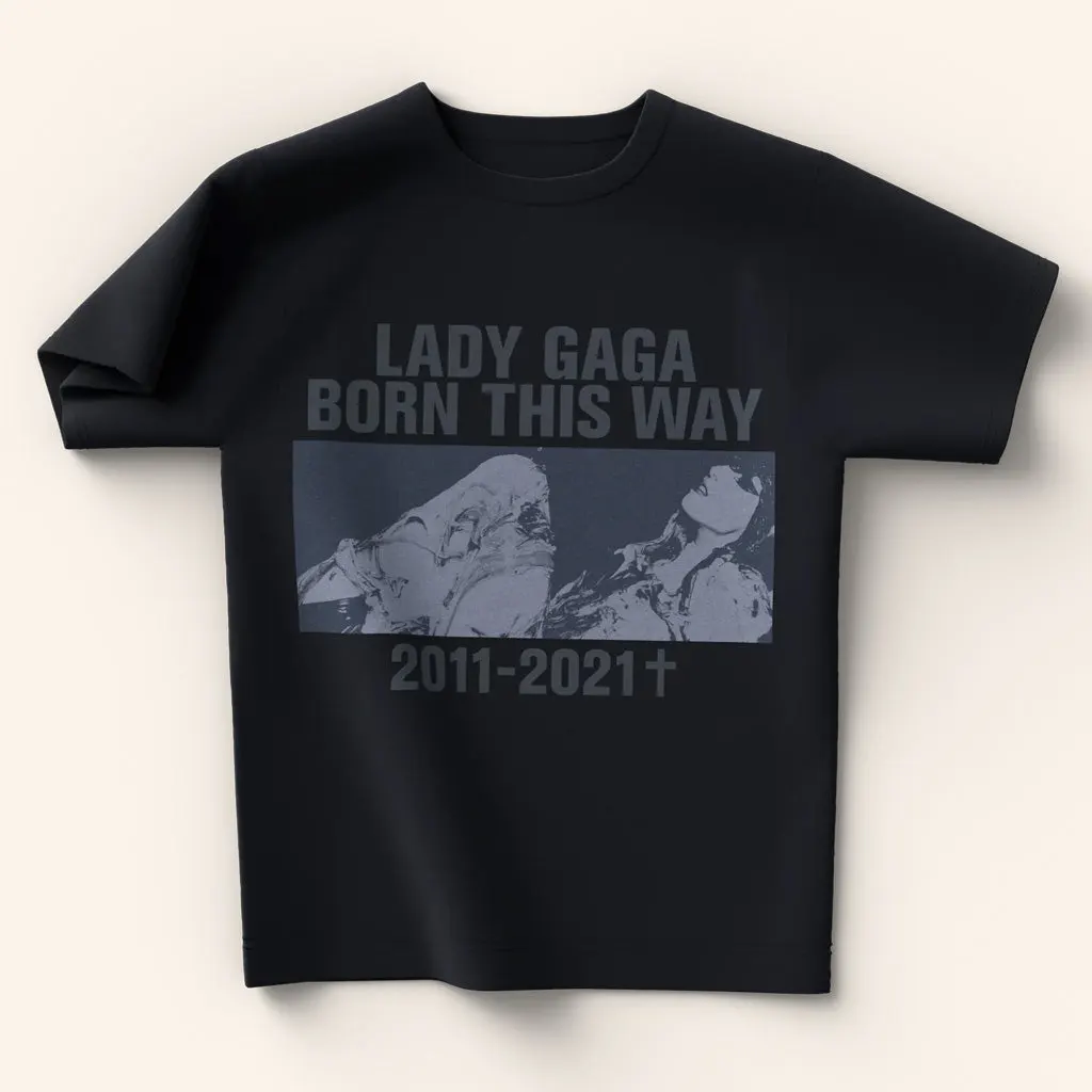Lady Gaga Mayhem Tour Merch 2025 Concert 2011 2021 TShirt Black Gifts For Fans
