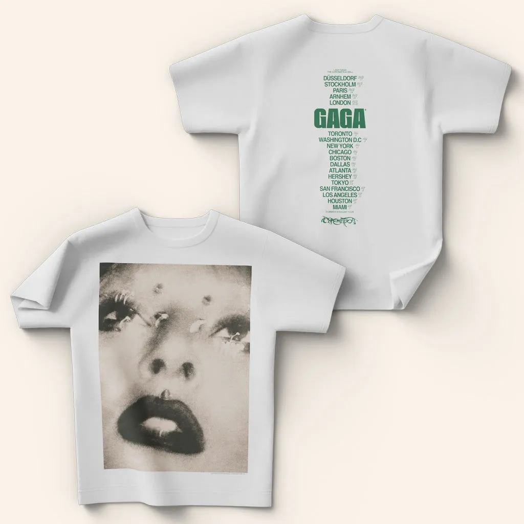 Lady Gaga Mayhem Tour Merch 2025 Concert Shirt Big Face TShirt Gifts For Besties