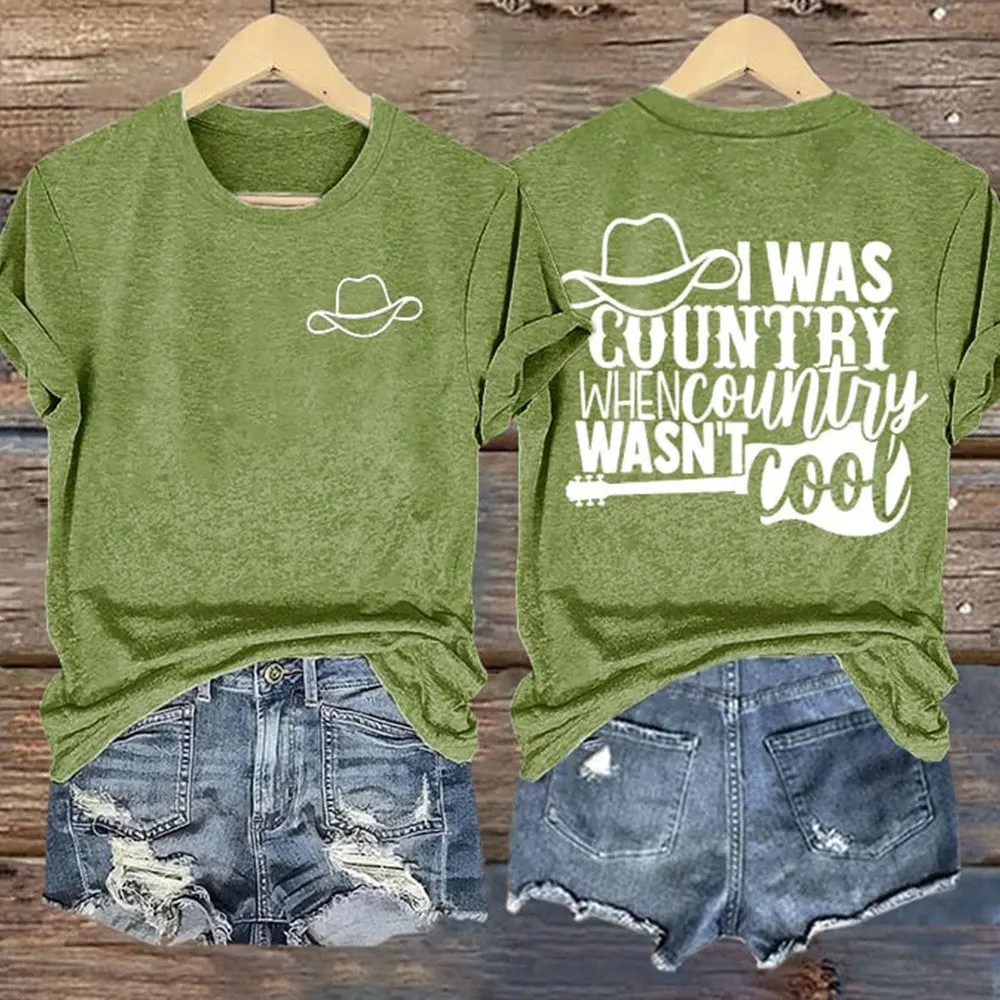 Lainey Wilson Merch I Was Country When Country Wasnt Cool TShirt Western Country Music Gifts