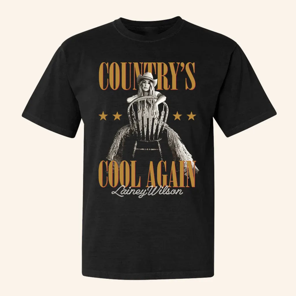 Lainey Wilson Merch Tour 2025 Countrys Cool Again TShirt Presents For Dad