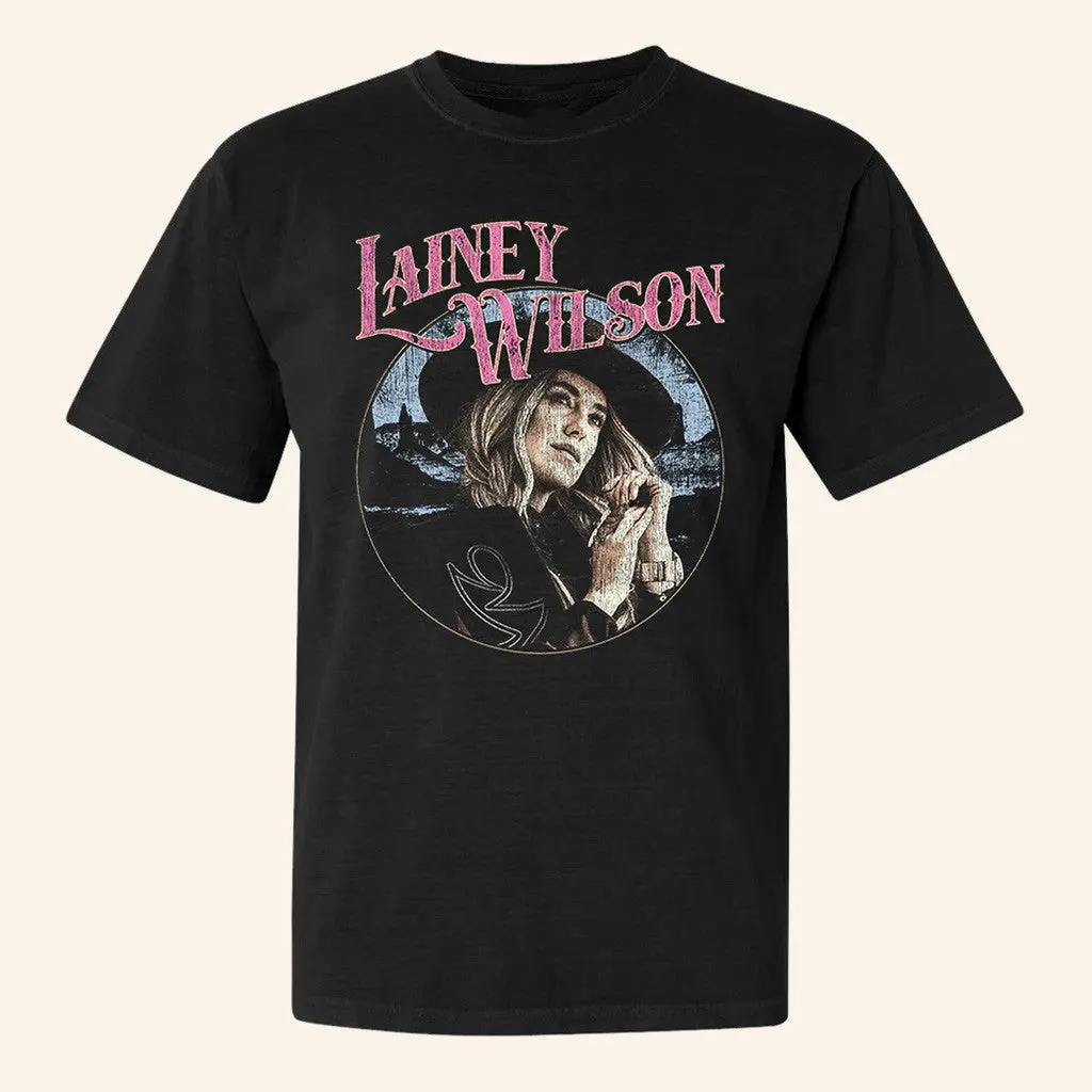 Lainey Wilson Merch Tour 2025 Desert Circle Photo TShirt Cool Gifts For Music Lovers