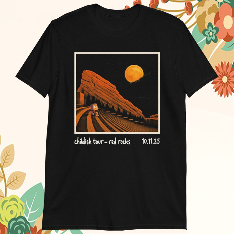 Lane 8 Childish Tour Morrison, Colorado Red Rocks Oct 11 2025 Tshirts