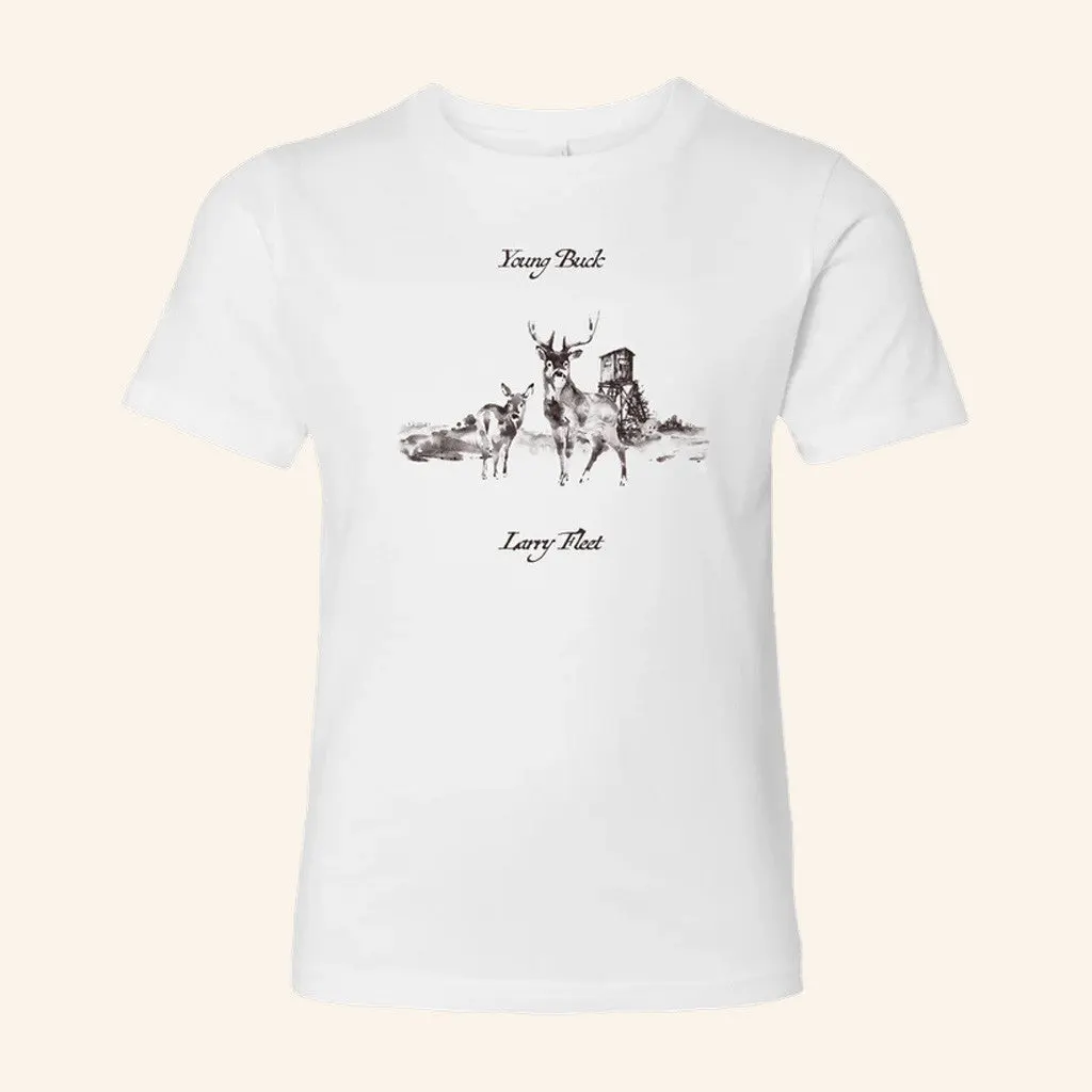 Larry Fleet Merch Tour 2025 Young Buck Youth TShirt Gifts Gifts For Womens