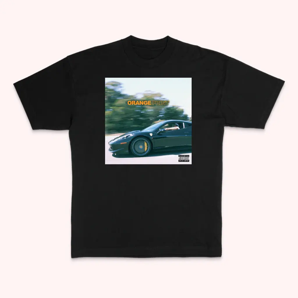 Larry June Merch Orange Print Album TShirt Best Gifts For Fans