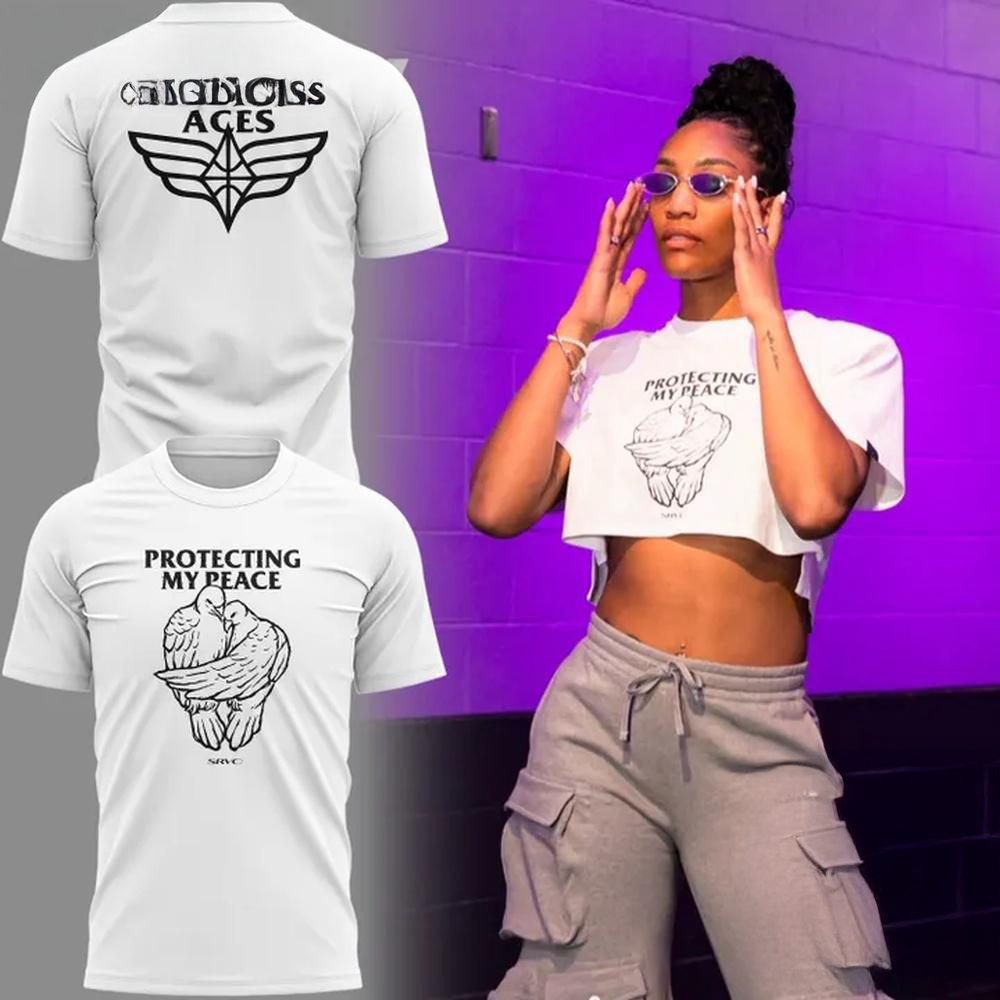Las Vegas Aces Aja Wilson Protecting My Peace 2026 Graphic T Shirt