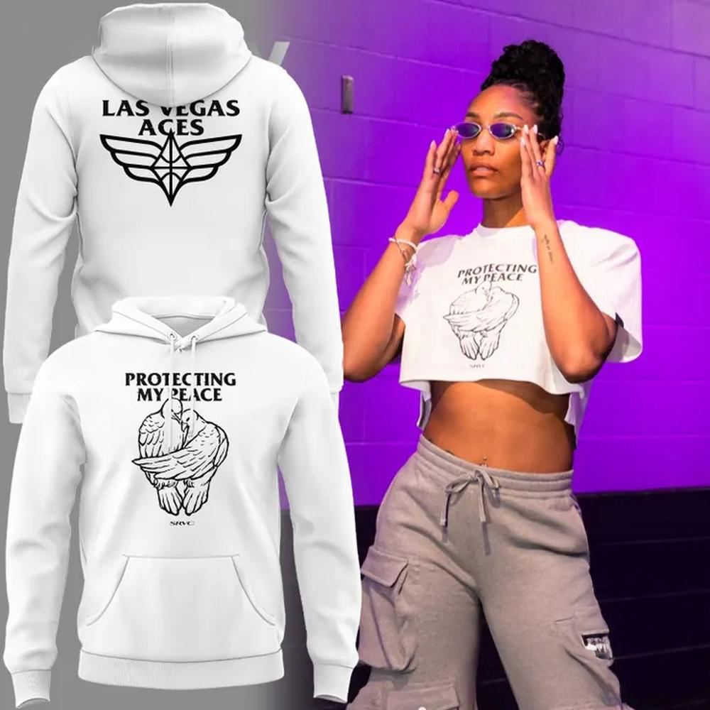 Las Vegas Aces Aja Wilson Protecting My Peace 2026 Limited Edition Hoodie
