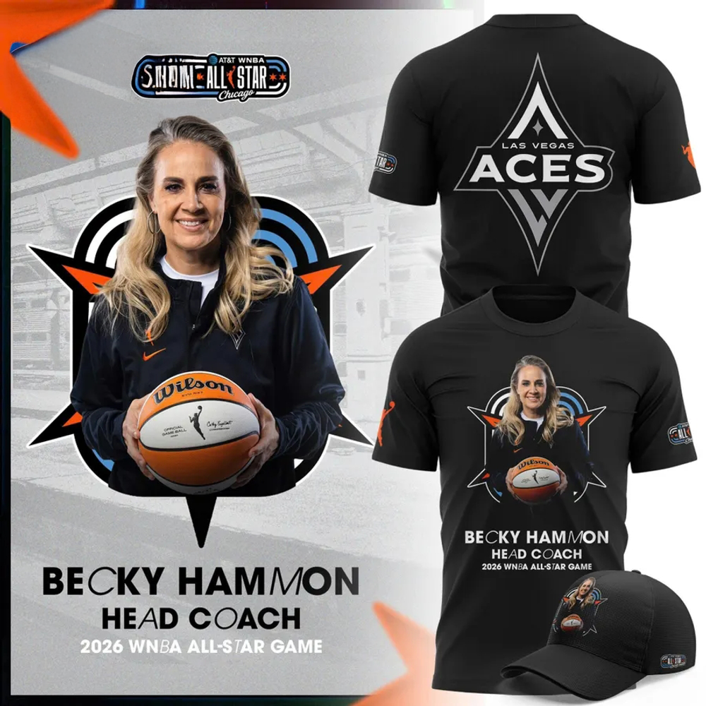 Las Vegas Aces Becky Hammon 2026 WNBA All Star Coach Graphic Shirt