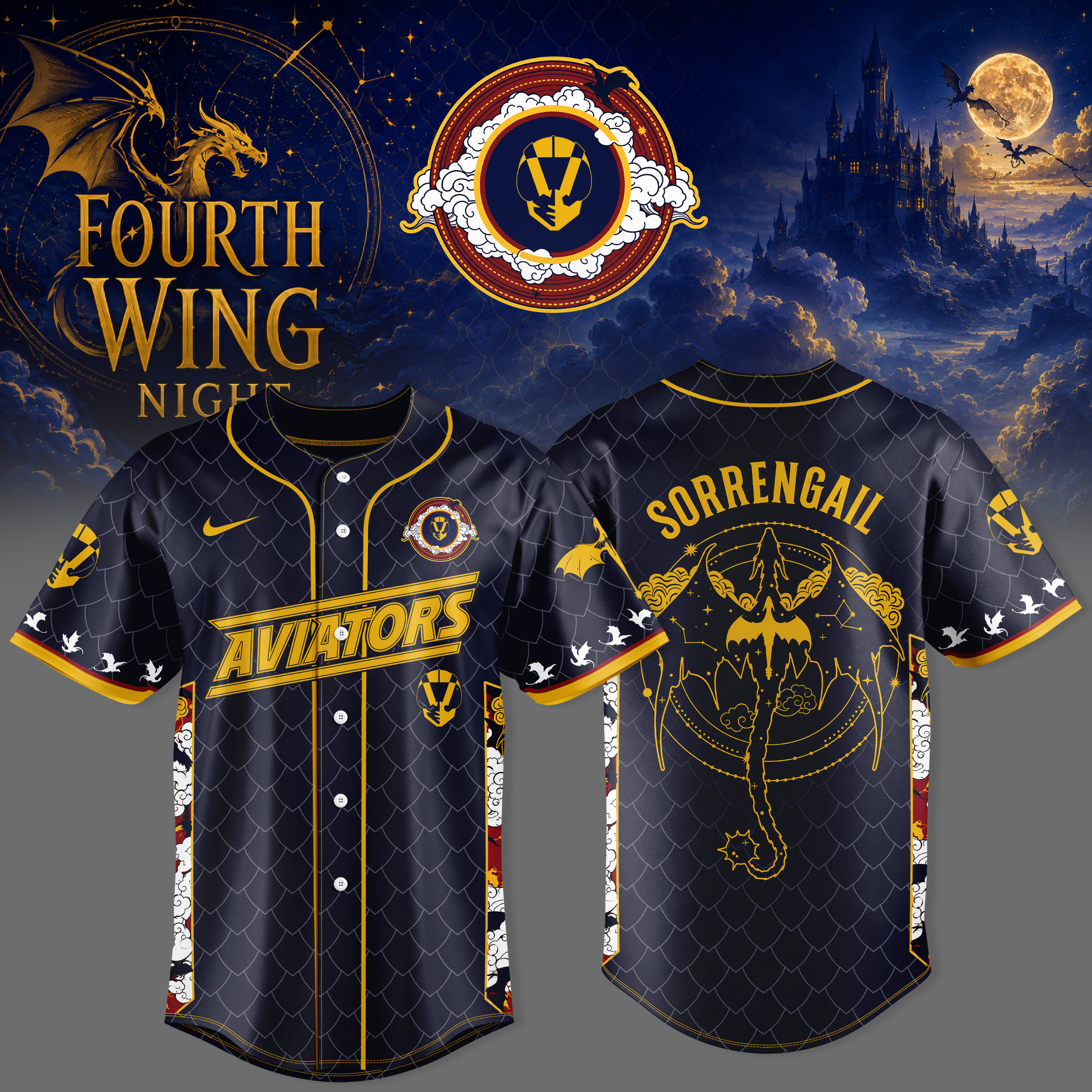 Las Vegas Aviators Fourth Wing Night 2026 Limited Edition Baseball Jersey Gifts For Fans