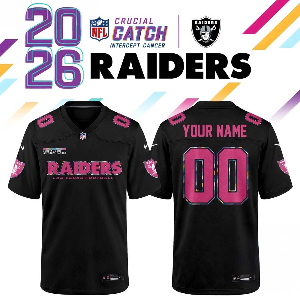 Las Vegas Raiders NFL Crucial Catch 2026 Black Limited Edition Football Jersey 1 - Unicasport Las Vegas Raiders NFL Crucial Catch 2026 Black Limited Edition Football Jersey
