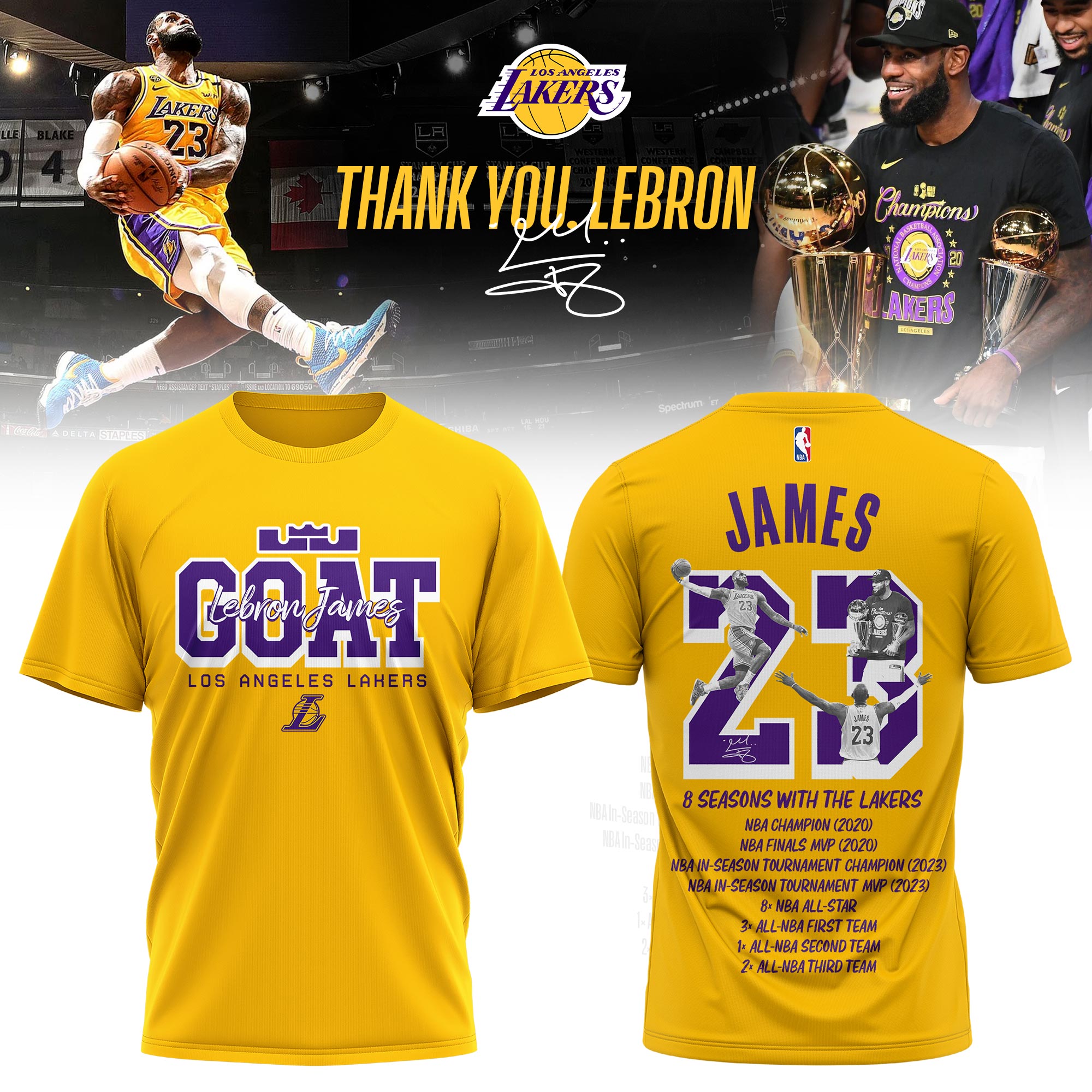 LeBron James GOAT LA Lakers Limited Edition Premium Hoodie