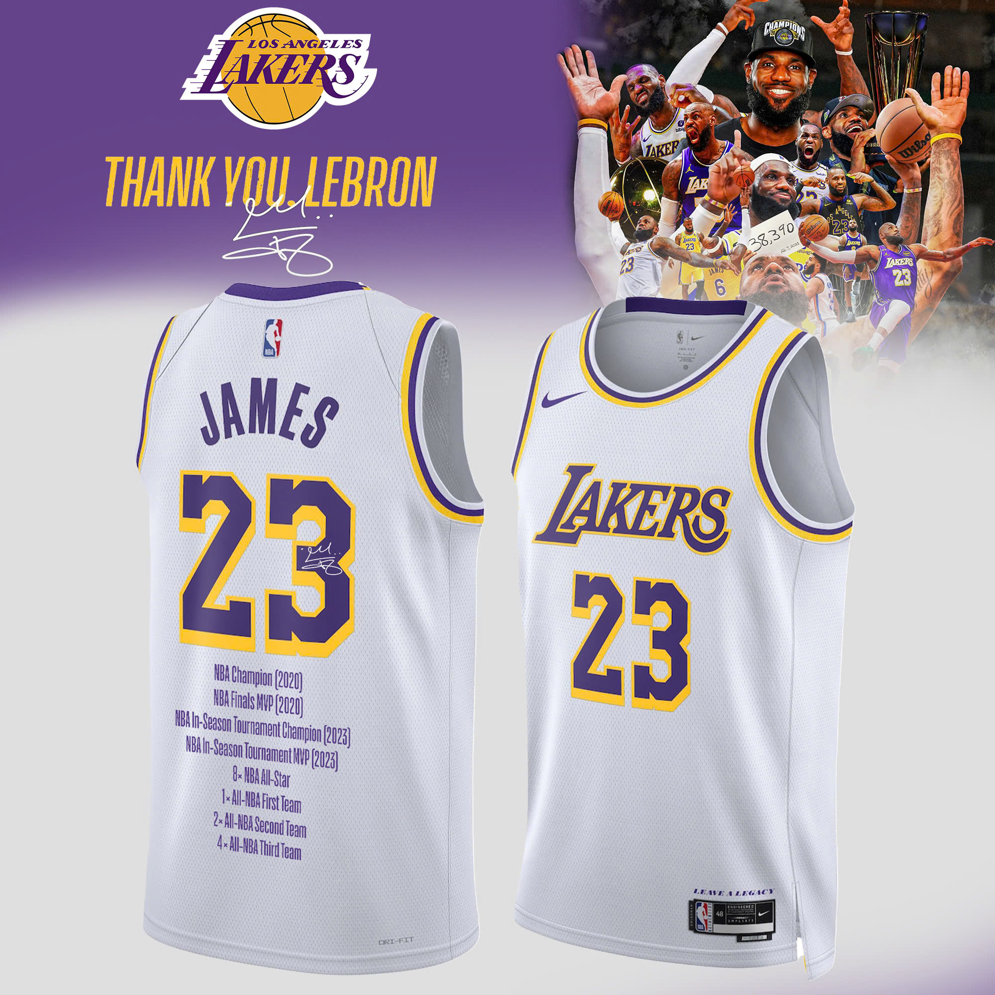 LeBron James GOAT LA Lakers Official Graphic T Shirt