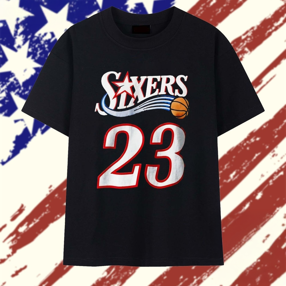 LeBron James Philadelphia 76ers Number 23 Sixers Graphic T Shirt