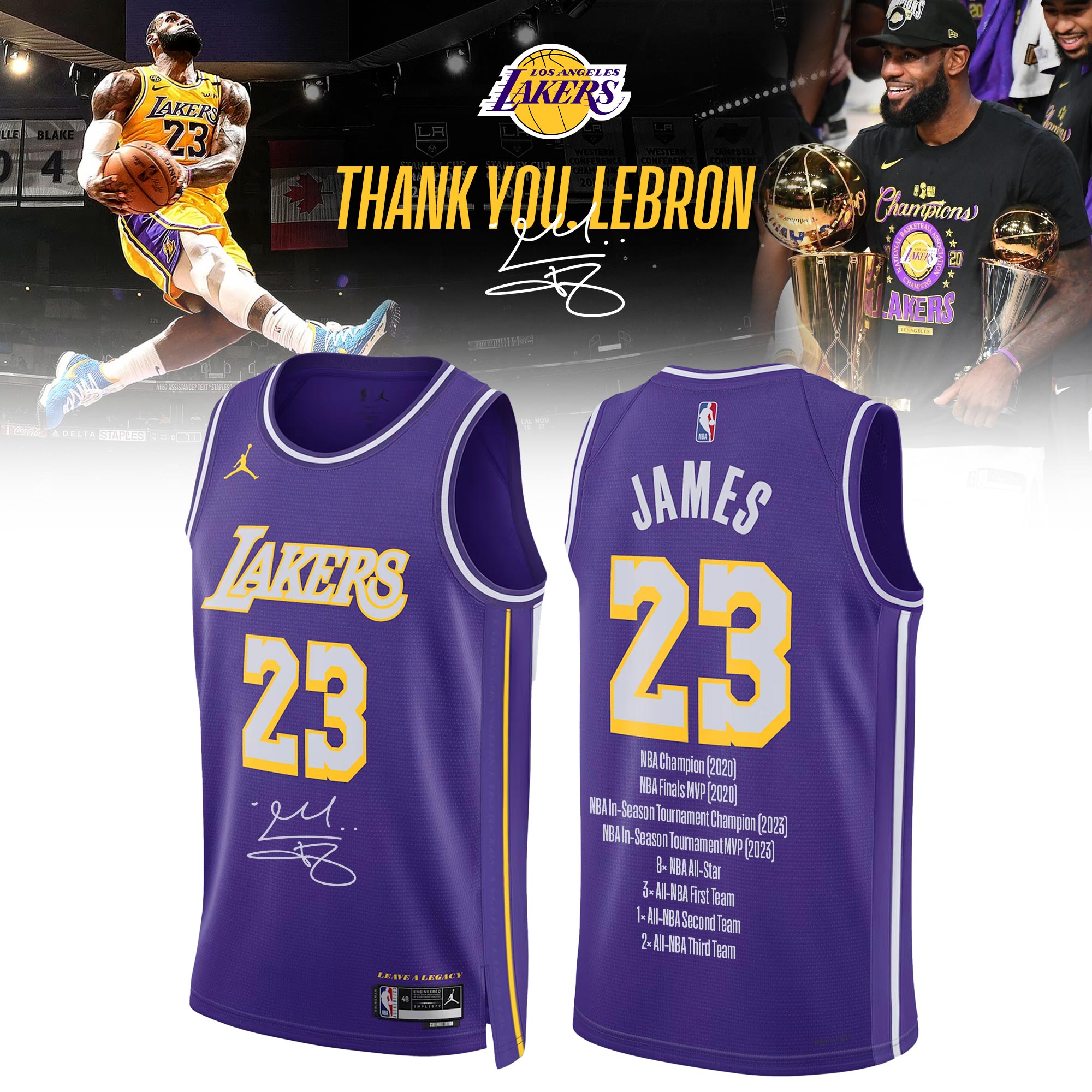 LeBron James Signed LA Lakers Limited Collector Jersey