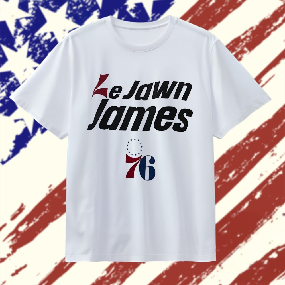 LeJawn James Philadelphia 76ers NBA Graphic TShirt