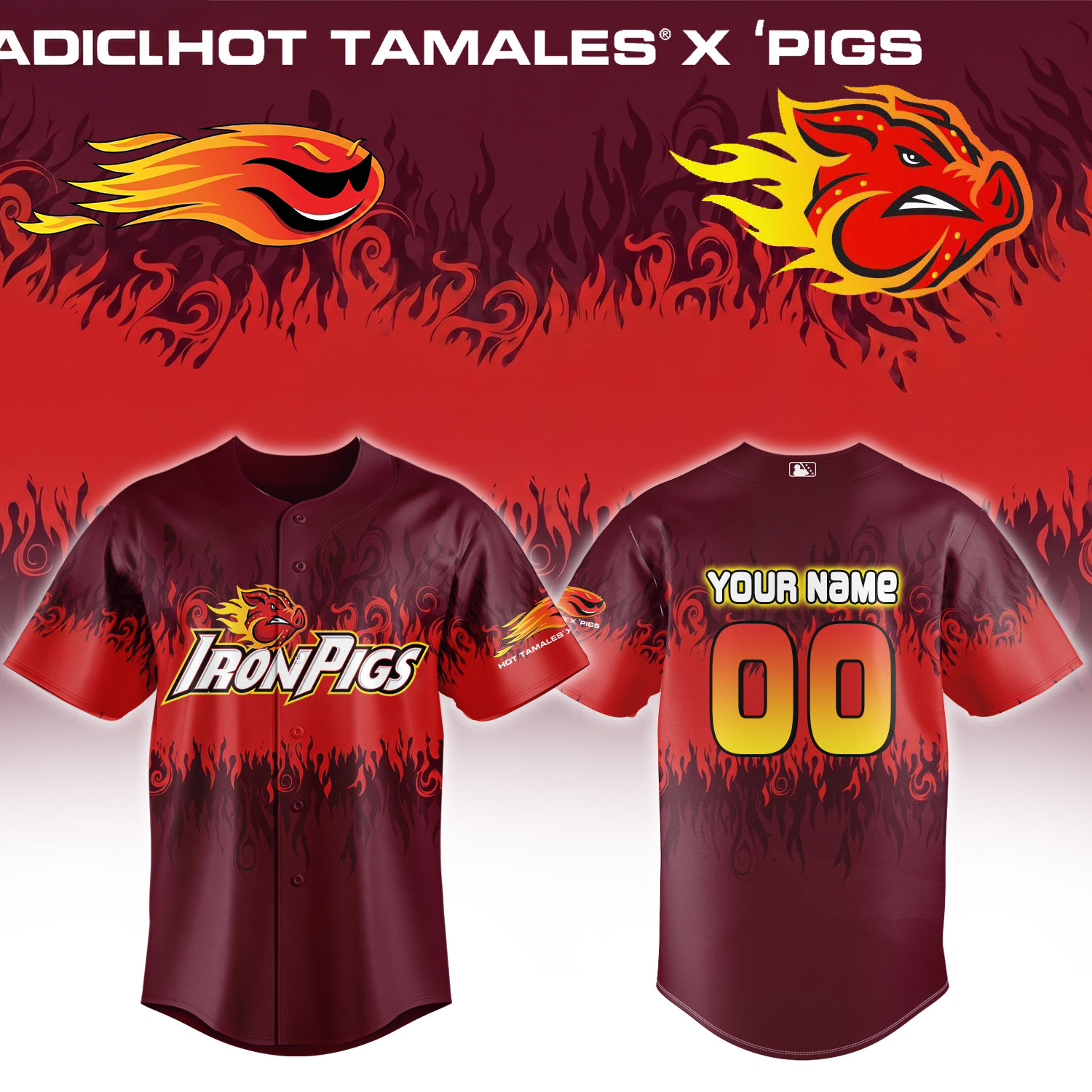 Lehigh Valley IronPigs Hot Tamales 2026 Custom Baseball Jersey