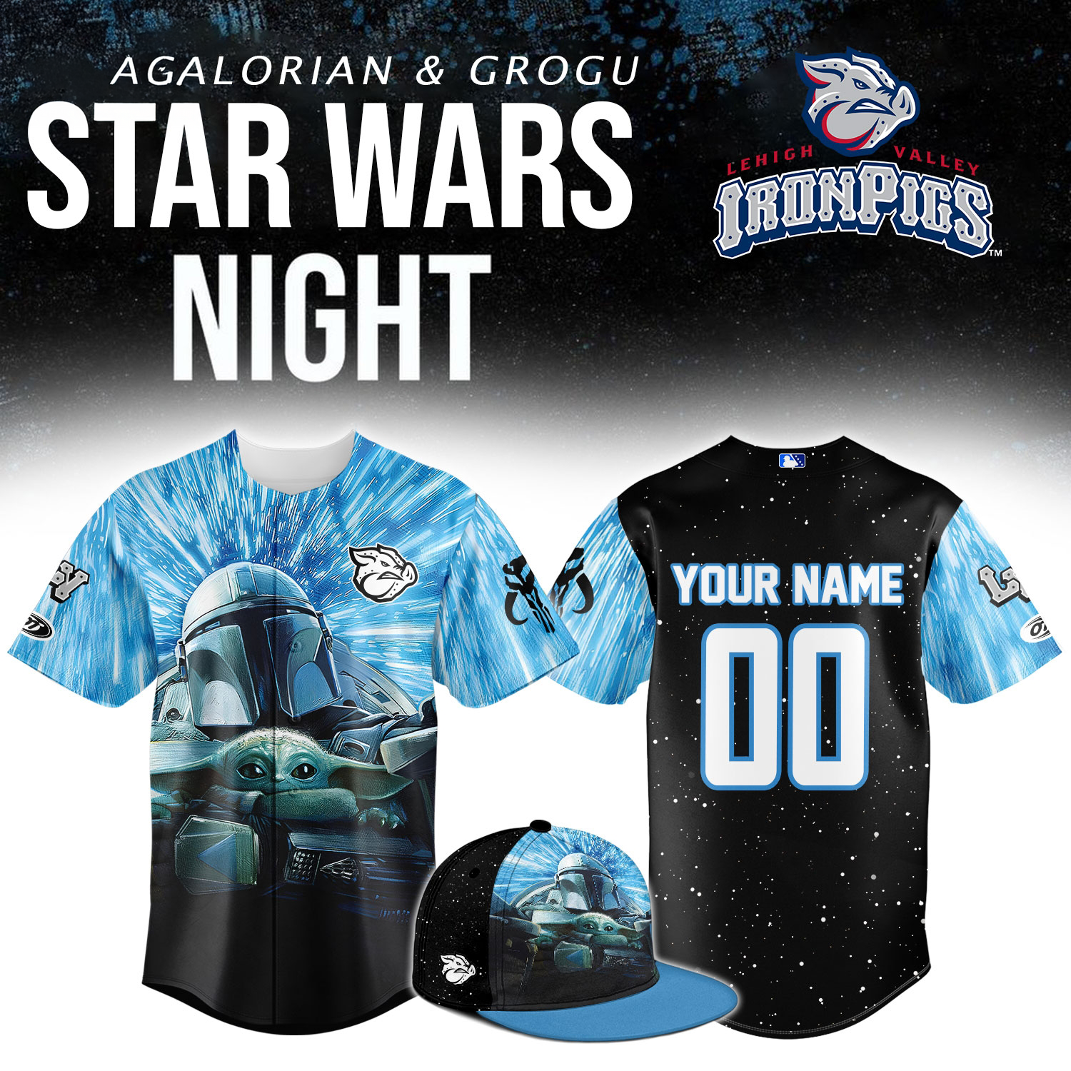 Lehigh Valley IronPigs Star Wars Night 2026 Custom Baseball Jersey