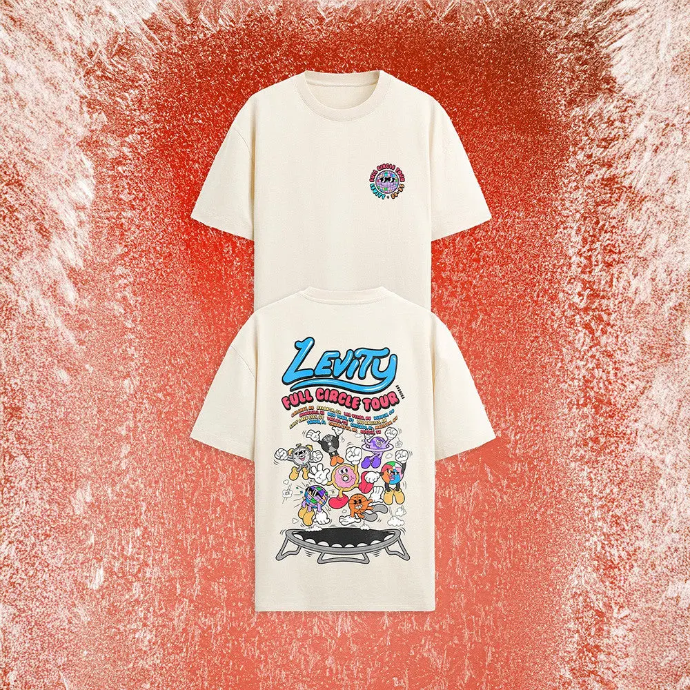 Levity Merch 2555 Levity Full Circle Tour 2025 Trampoline TShirt Fathers Day Gifts For Son