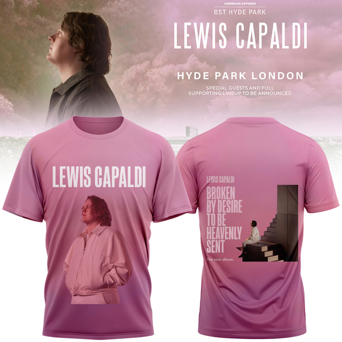 Lewis Capaldi Tour 2026 Limited Collector T Shirt