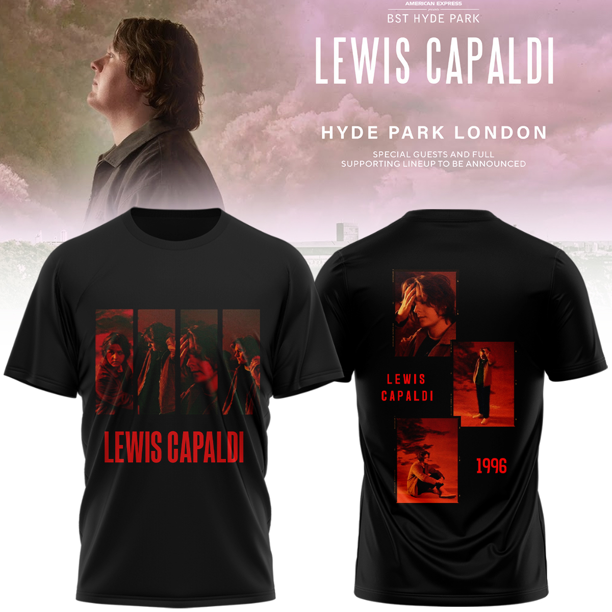 Lewis Capaldi Tour 2026 Premium Fan T Shirt