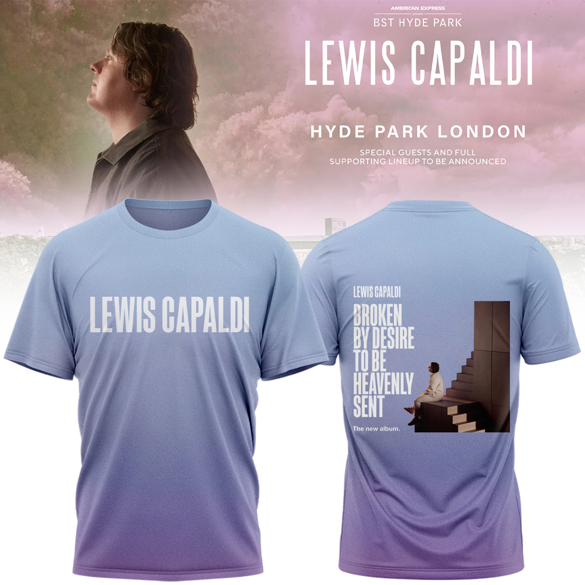 Lewis Capaldi Tour 2026 Signature Fan Graphic Tee