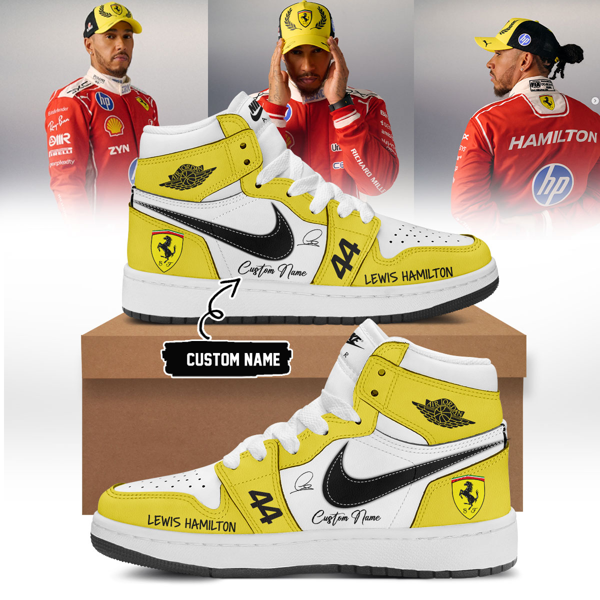 Lewis Hamilton 2026 Premium Motorsport Fan Sneakers Collection