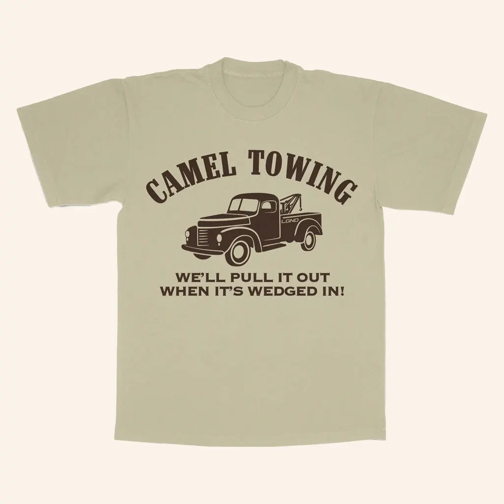 Lgndsupplyco Merch Camel Towing Pigment Dyed TShirt Present For Husband