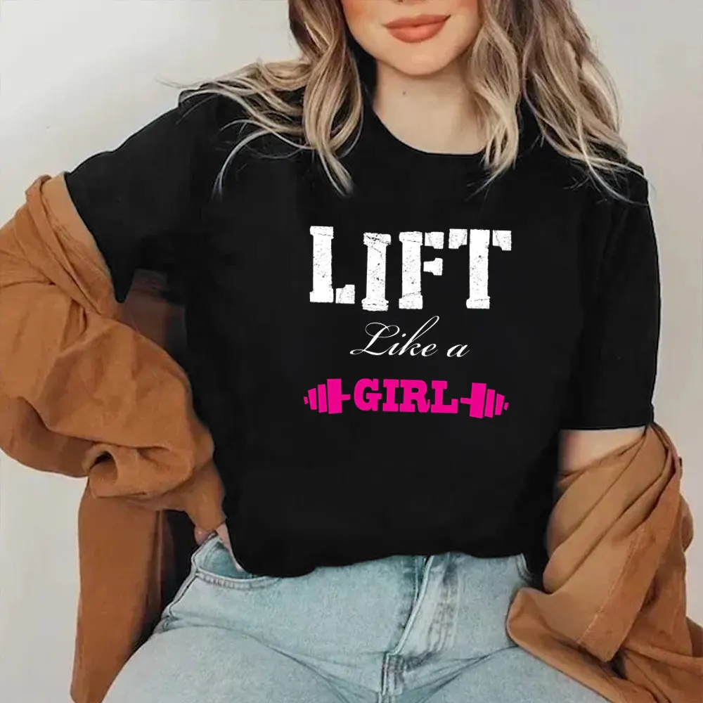 Lift Like A Girl TShirt Funny Weightlifting Shirt Gifts For Girlfriend
