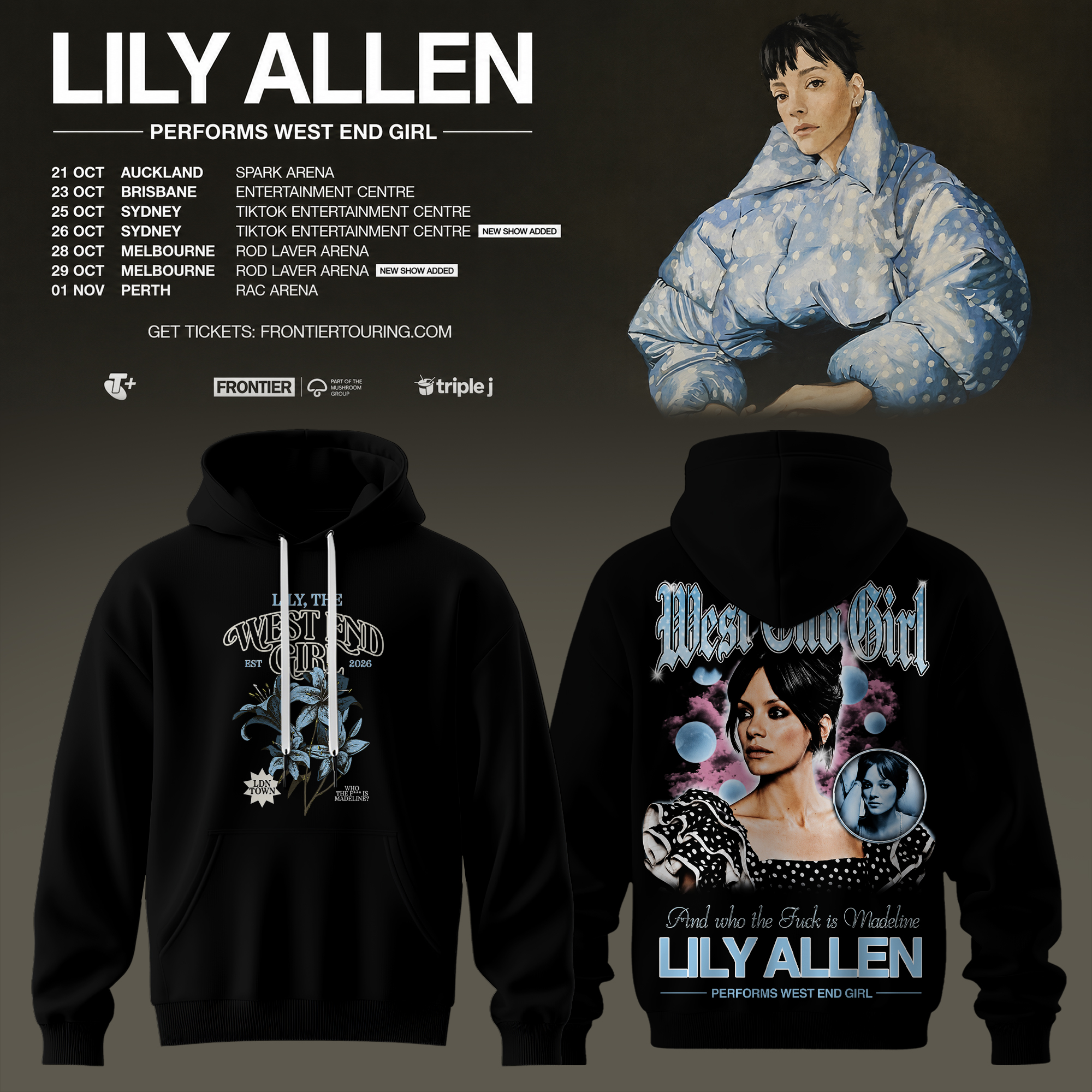 Lily Allen West End Girl Collection Collector Edition Fan Hoodie