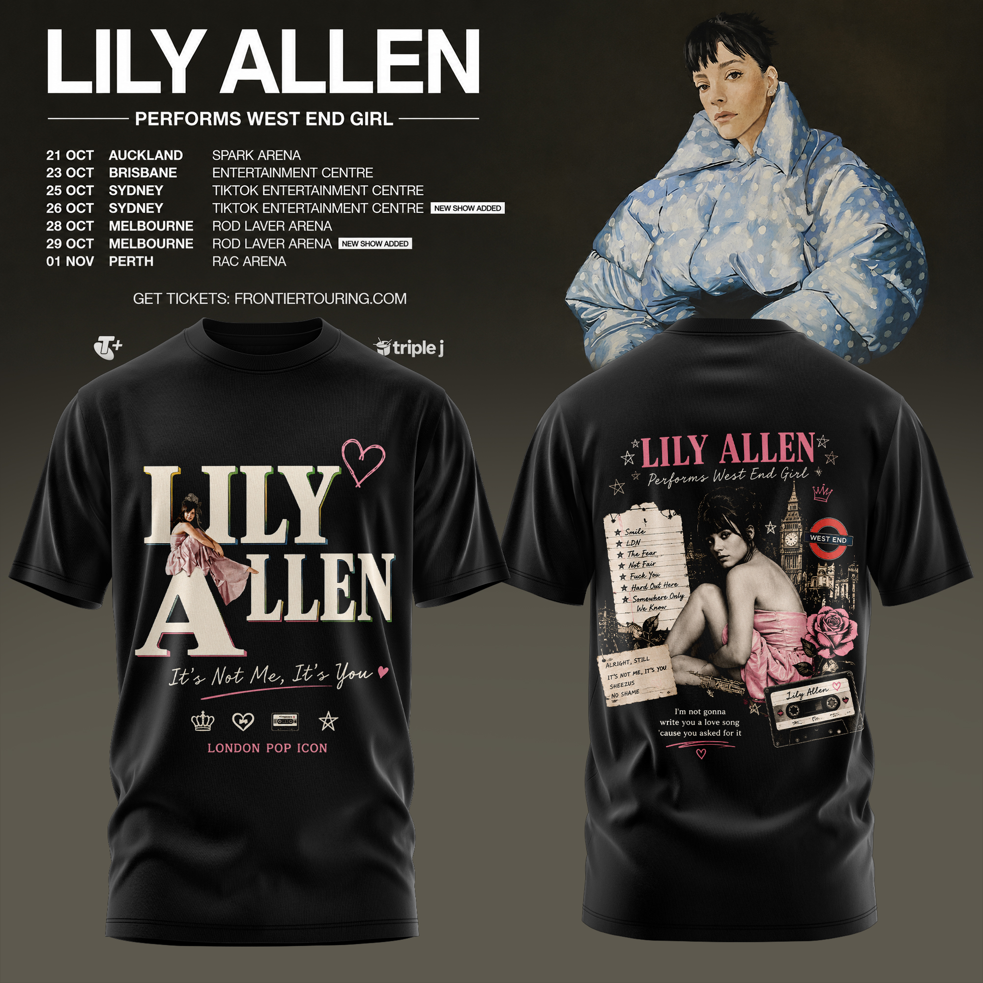 Lily Allen West End Girl Collection Collector Edition Graphic T Shirt