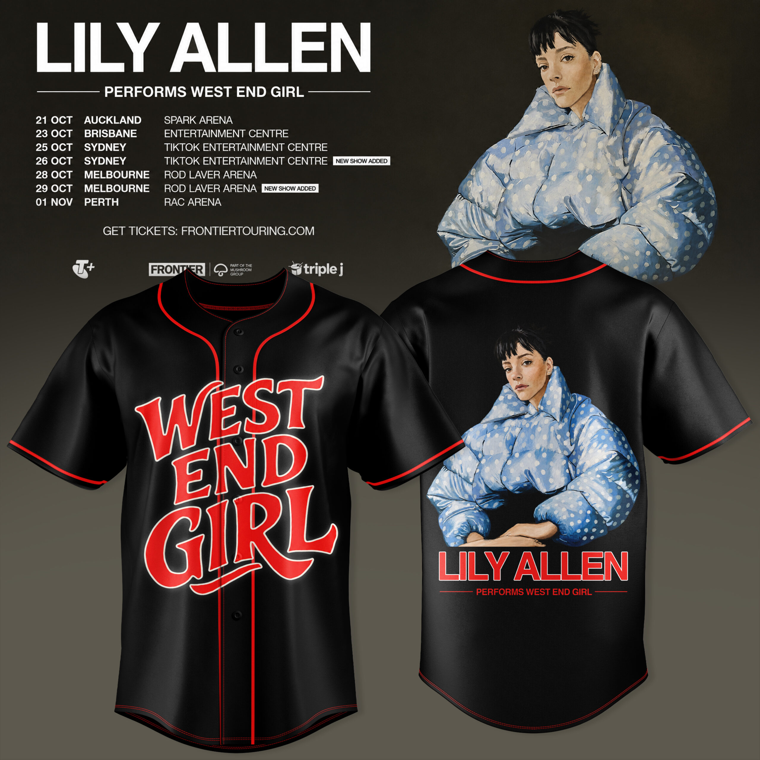 Lily Allen West End Girl Collection Limited Edition Baseball Jersey