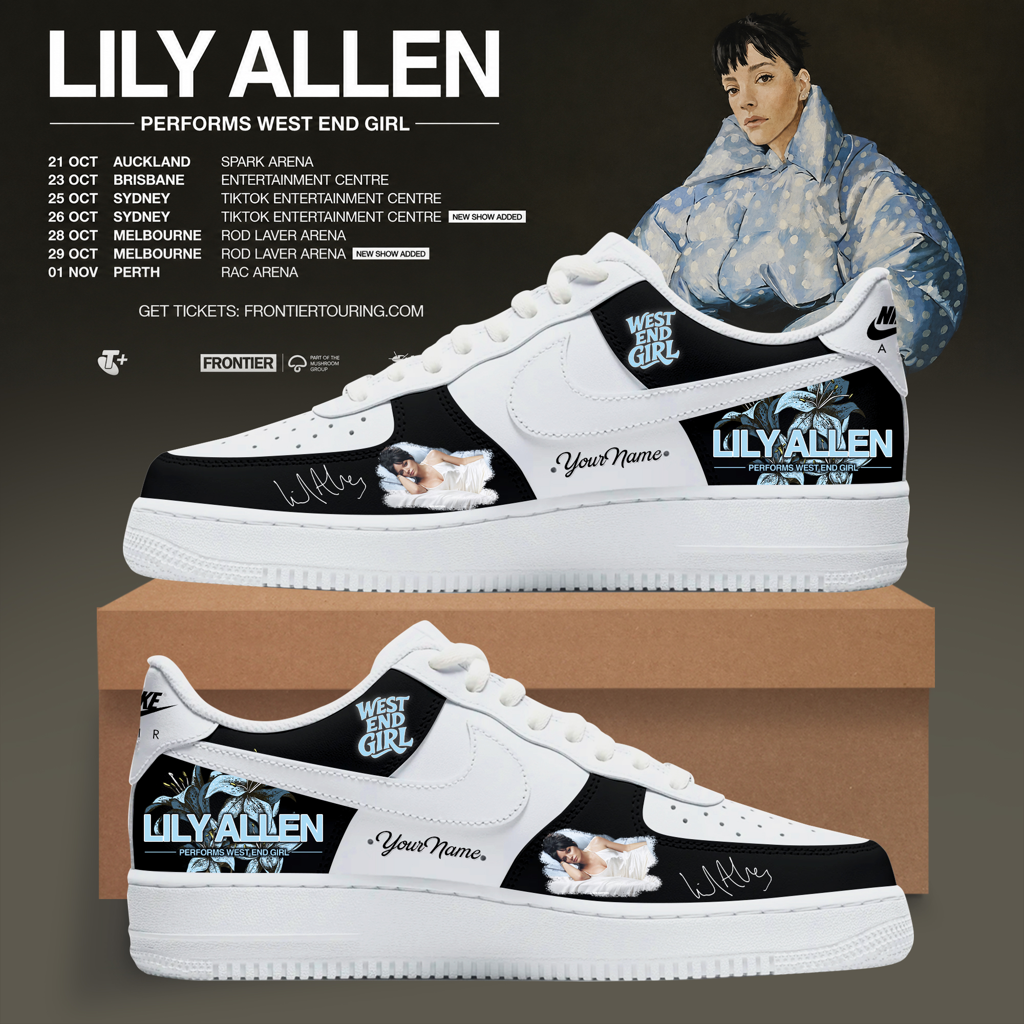Lily Allen West End Girl Collection Limited Edition High Top Sneakers
