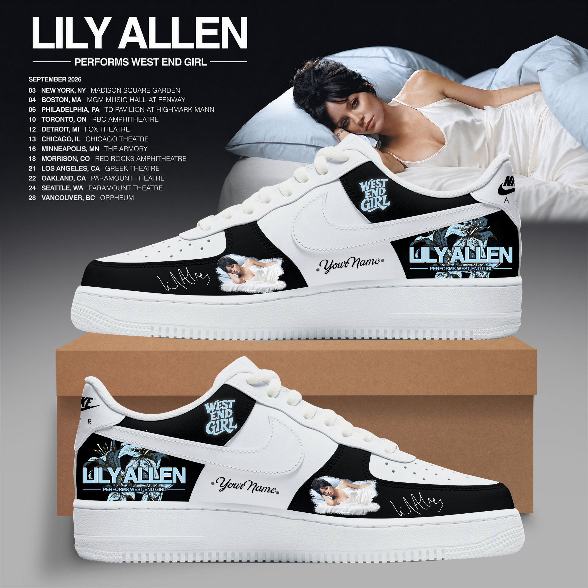 Lily Allen West End Girl Collection Limited Edition High Top Sneakers