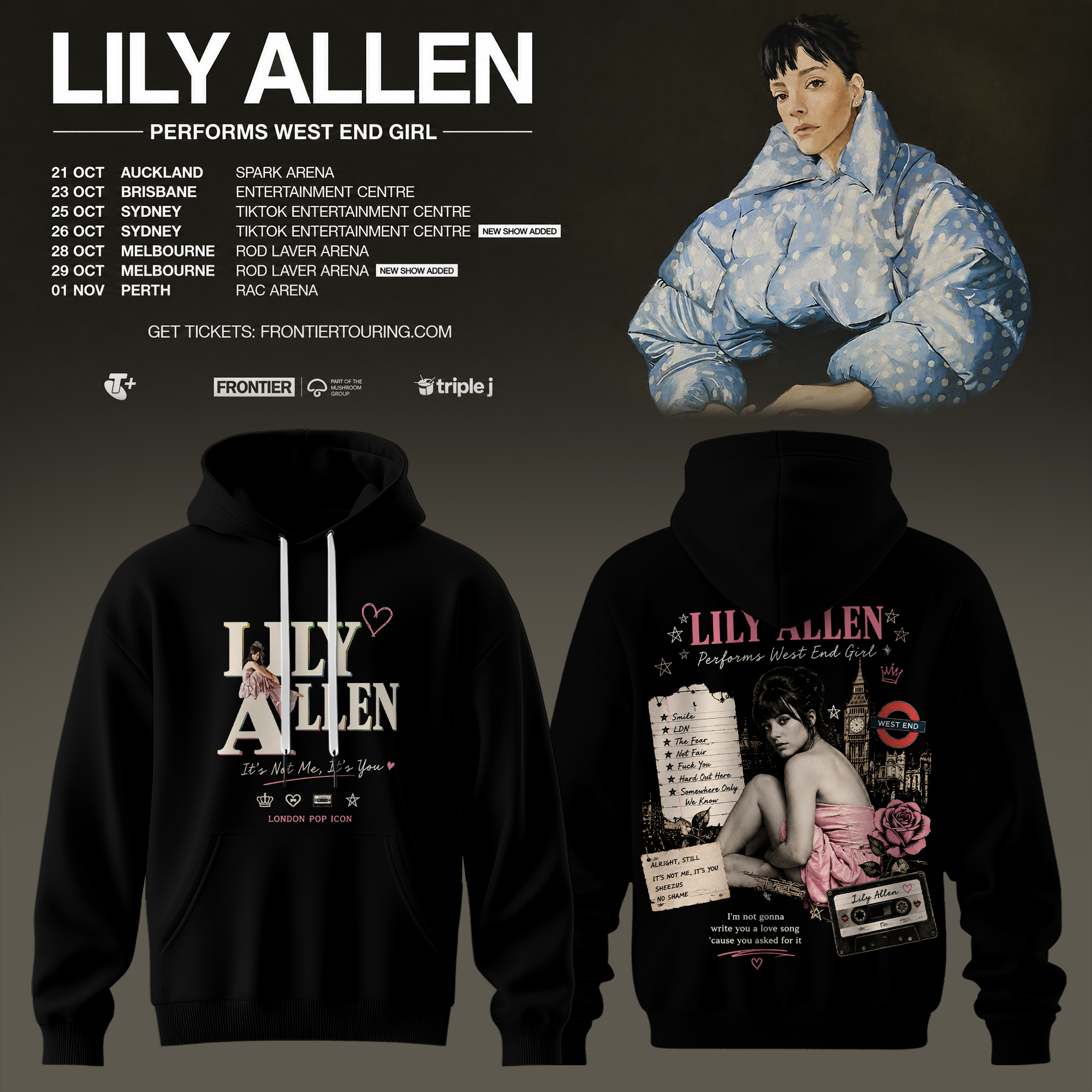 Lily Allen West End Girl Collection Limited Edition Hoodie