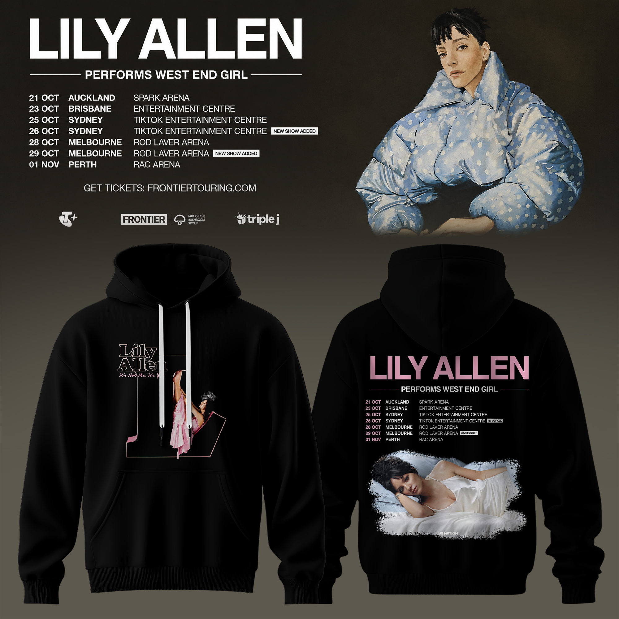 Lily Allen West End Girl Collection Premium Concert Hoodie