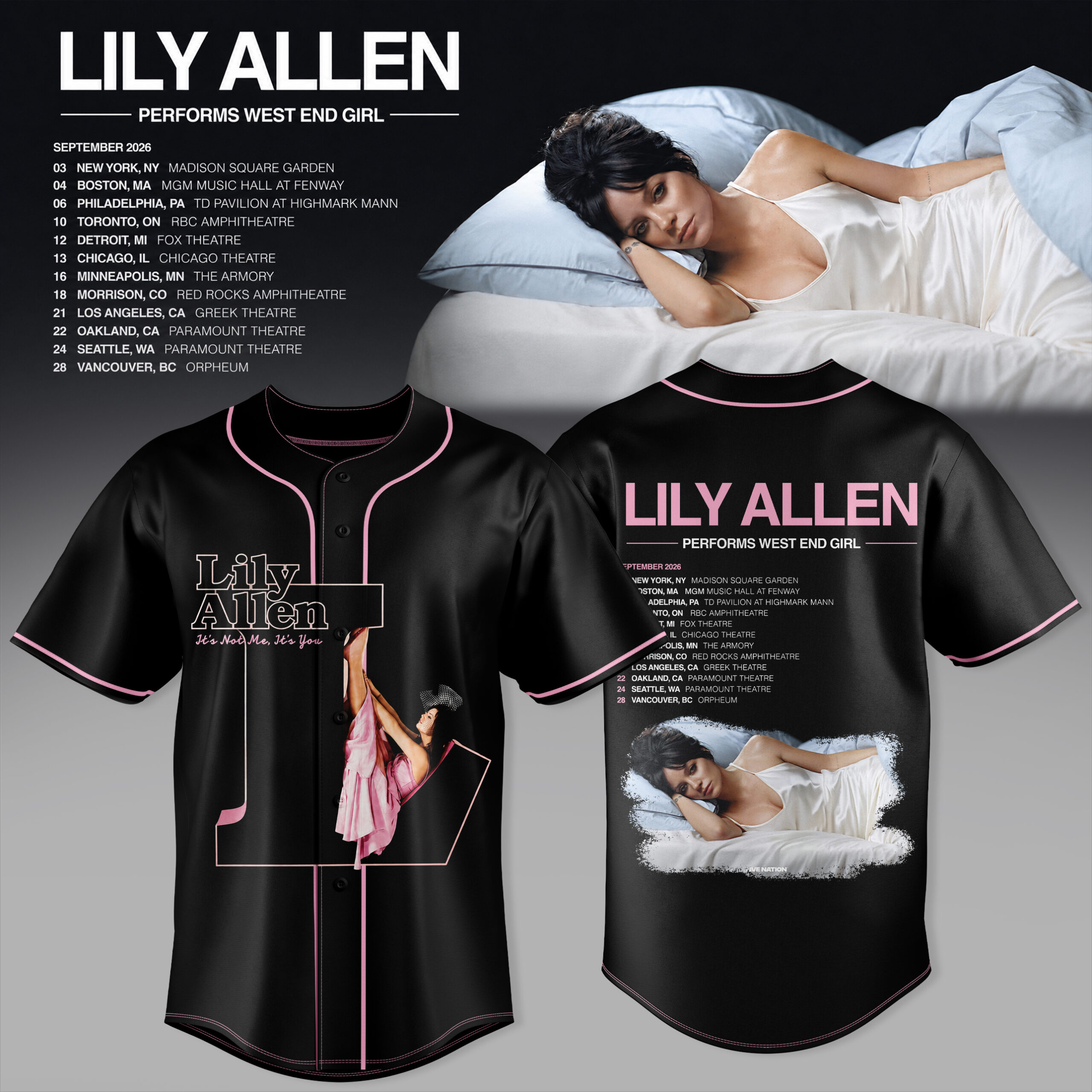Lily Allen West End Girl Collection Signature Fan Jersey