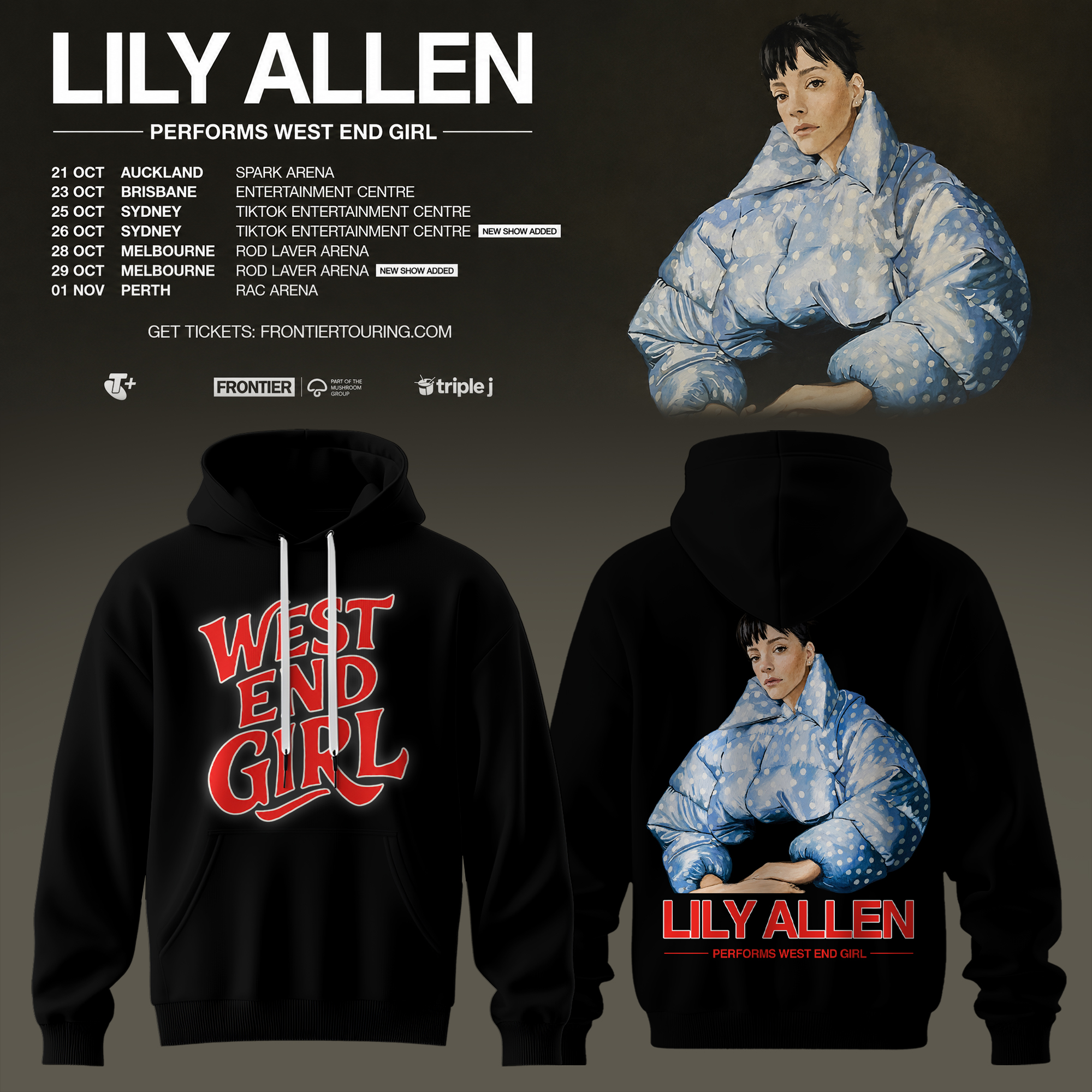 Lily Allen West End Girl Collection Signature Music Hoodie