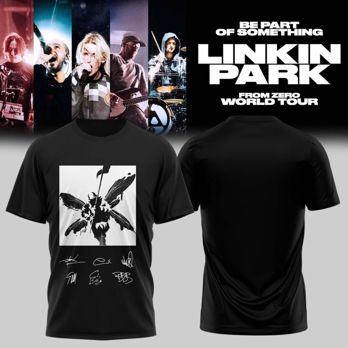 Linkin Park From Zero World Tour 2026 Exclusive Signature Concert T Shirt