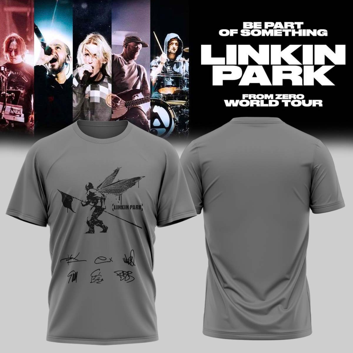 Linkin Park From Zero World Tour 2026 Limited Edition Signature T Shirt Rock Fan Gift