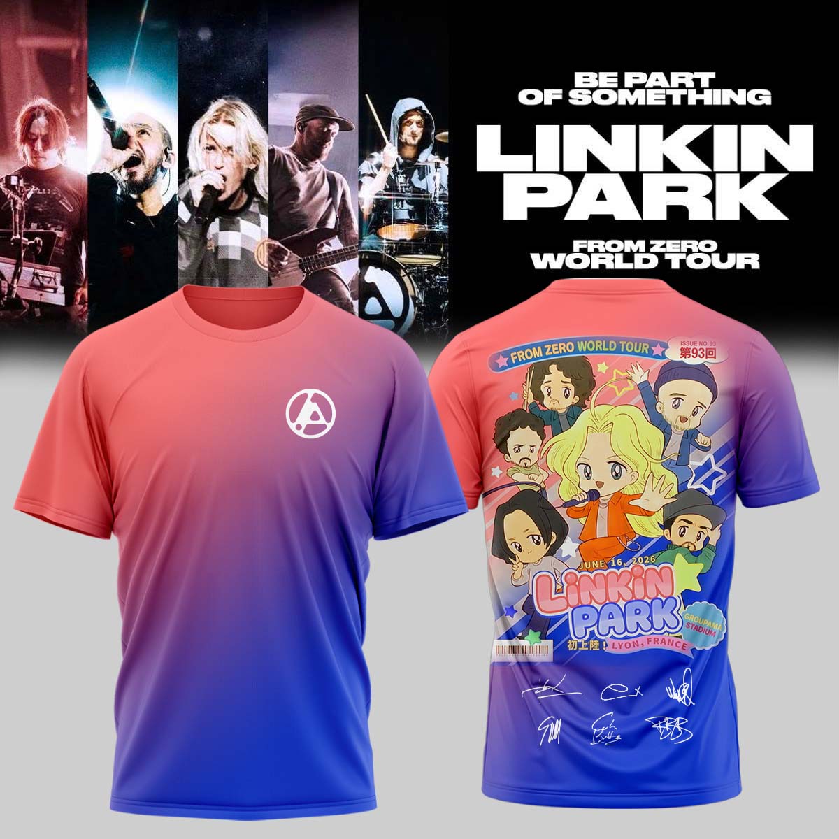 Linkin Park From Zero World Tour 2026 Premium Signature Concert T Shirt Music Lover Gift