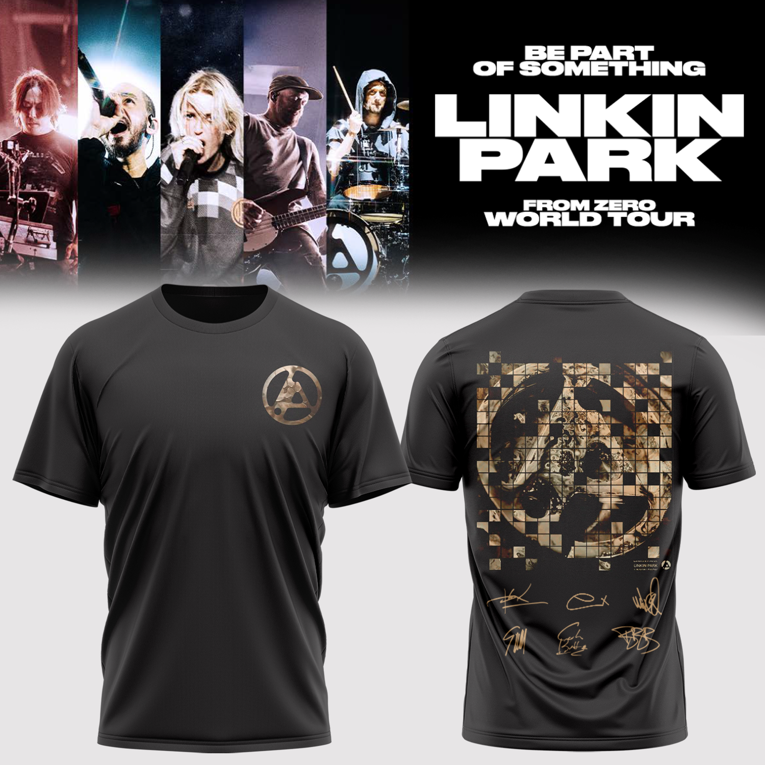 Linkin Park From Zero World Tour 2026 Premium Signature Graphic Tee