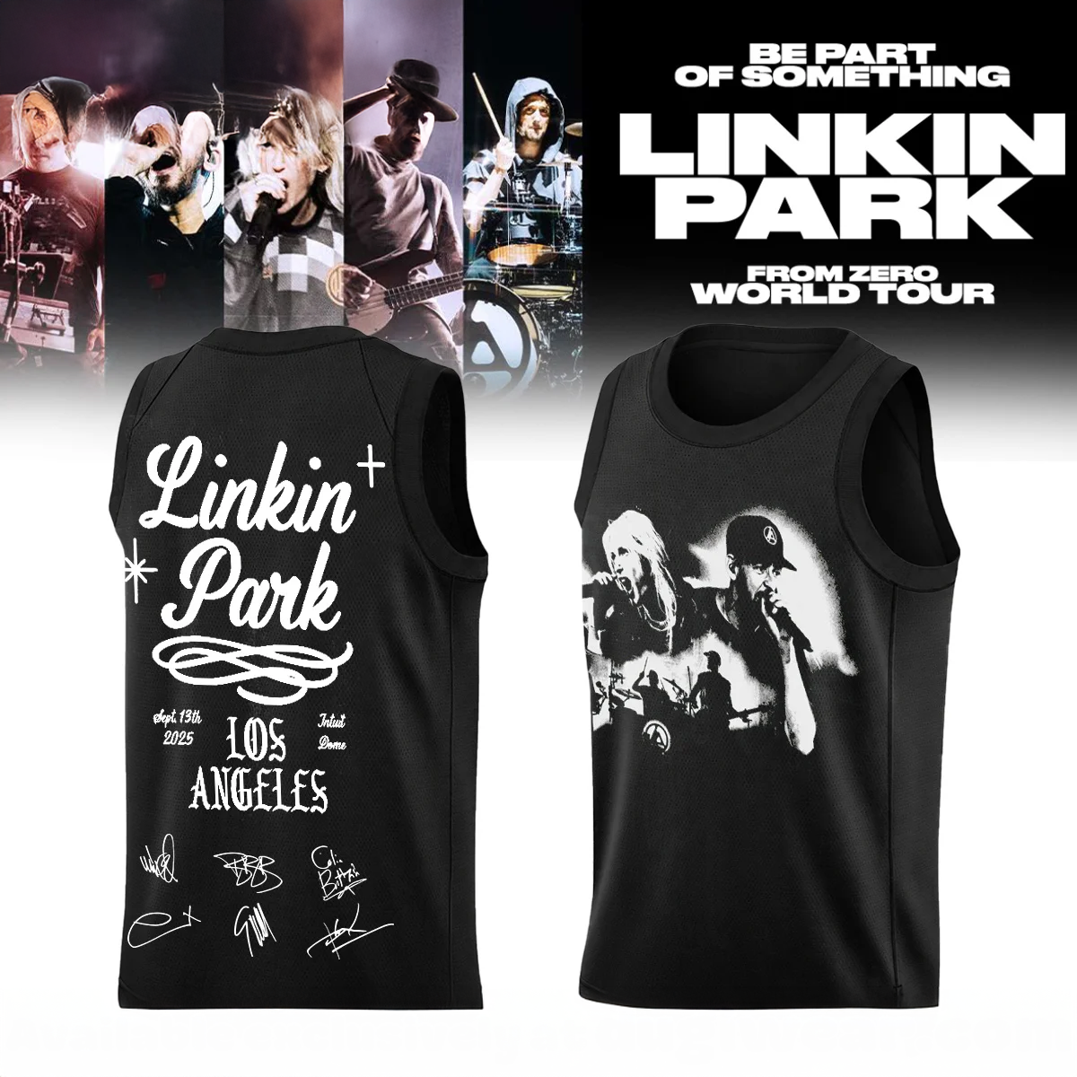Linkin Park From Zero World Tour Premium Baseball Jersey Collection