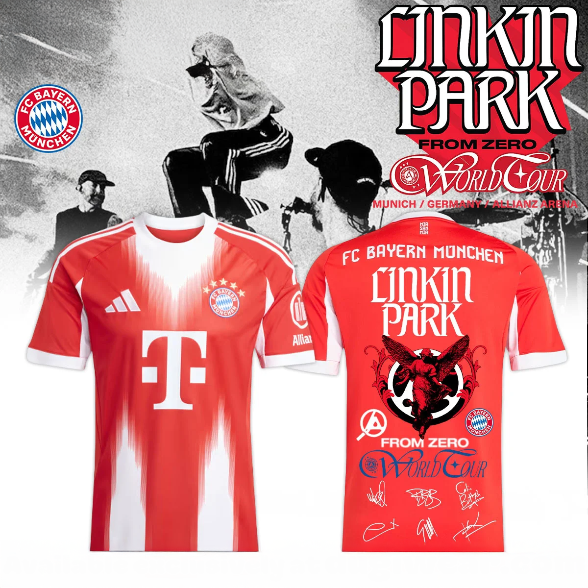 Linkin Park x FC Bayern MÃ¼nchen Collector Baseball Jersey Collection
