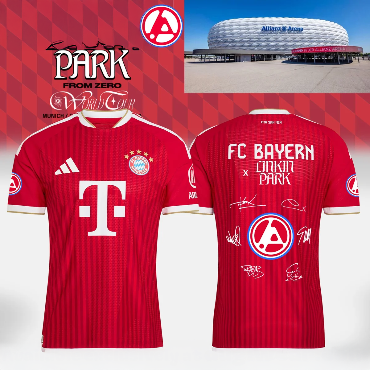 Linkin Park x FC Bayern MÃ¼nchen Premium Baseball Jersey Collection