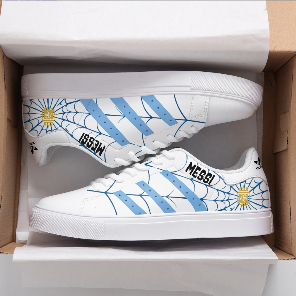 Lionel Messi x Spider Man Limited Edition White Stan Smith Sneakers Collection