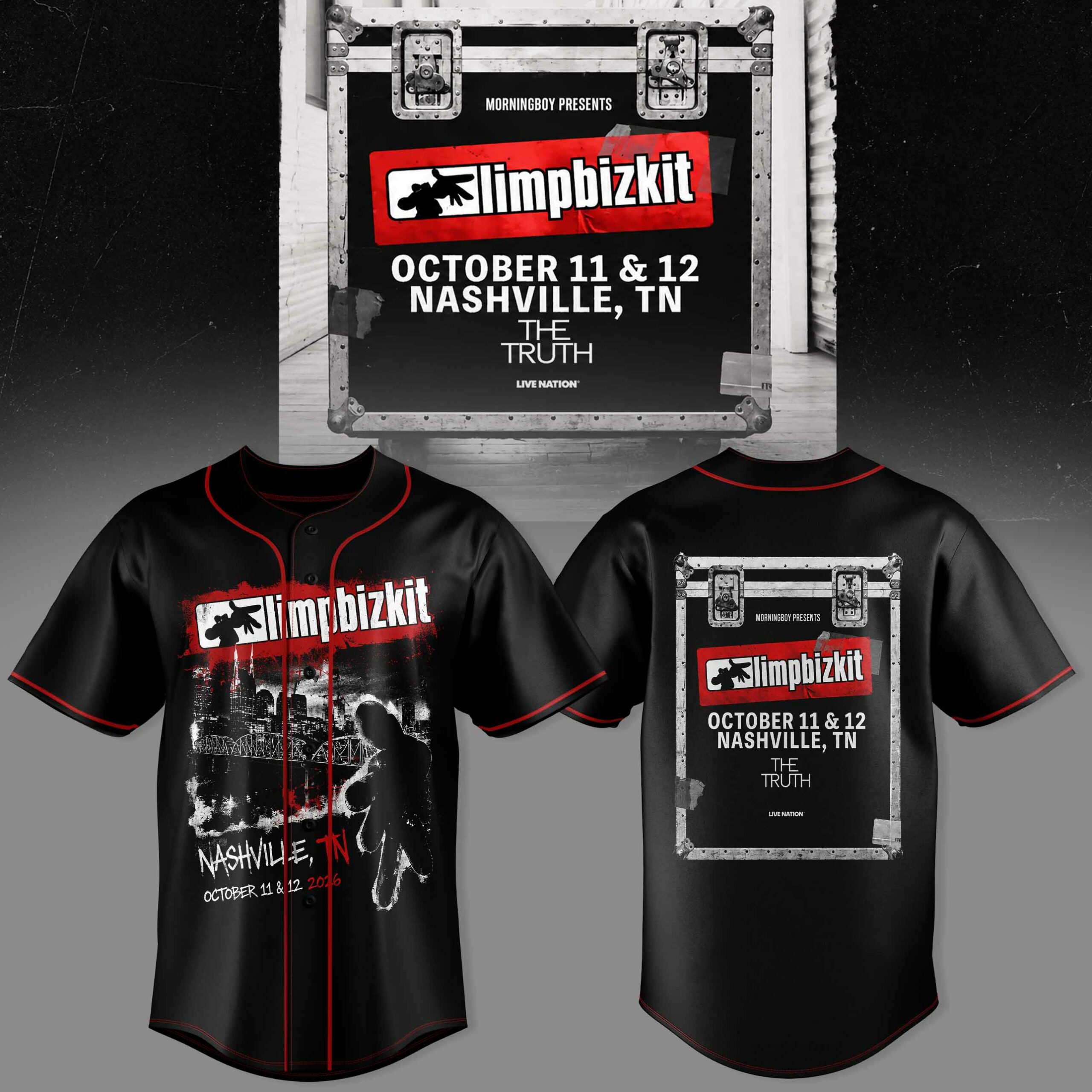 Lmp Bzkt Nashville Show Baseball Jersey 3D All Over Print Live Concert Edition 2 - Unicasport Lmp Bzkt Nashville Show Baseball Jersey 3D All Over Print Live Concert Edition