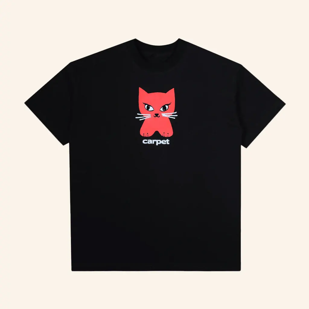 Lofi Merch Cat Black TShirt Birthday Presents For Girlfriend