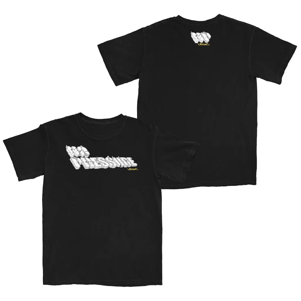 Logic Merch No Pressure Broken Logo Black TShirt Best Gifts For Boyfriend