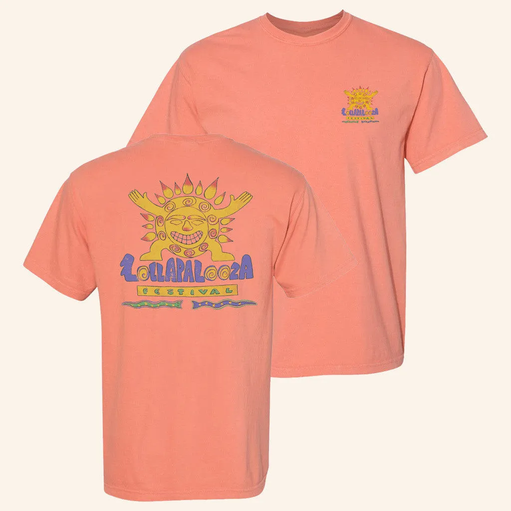 Lollapalooza Merch Artist 2025 Sunburst TShirt Best Gifts For Girlfriend