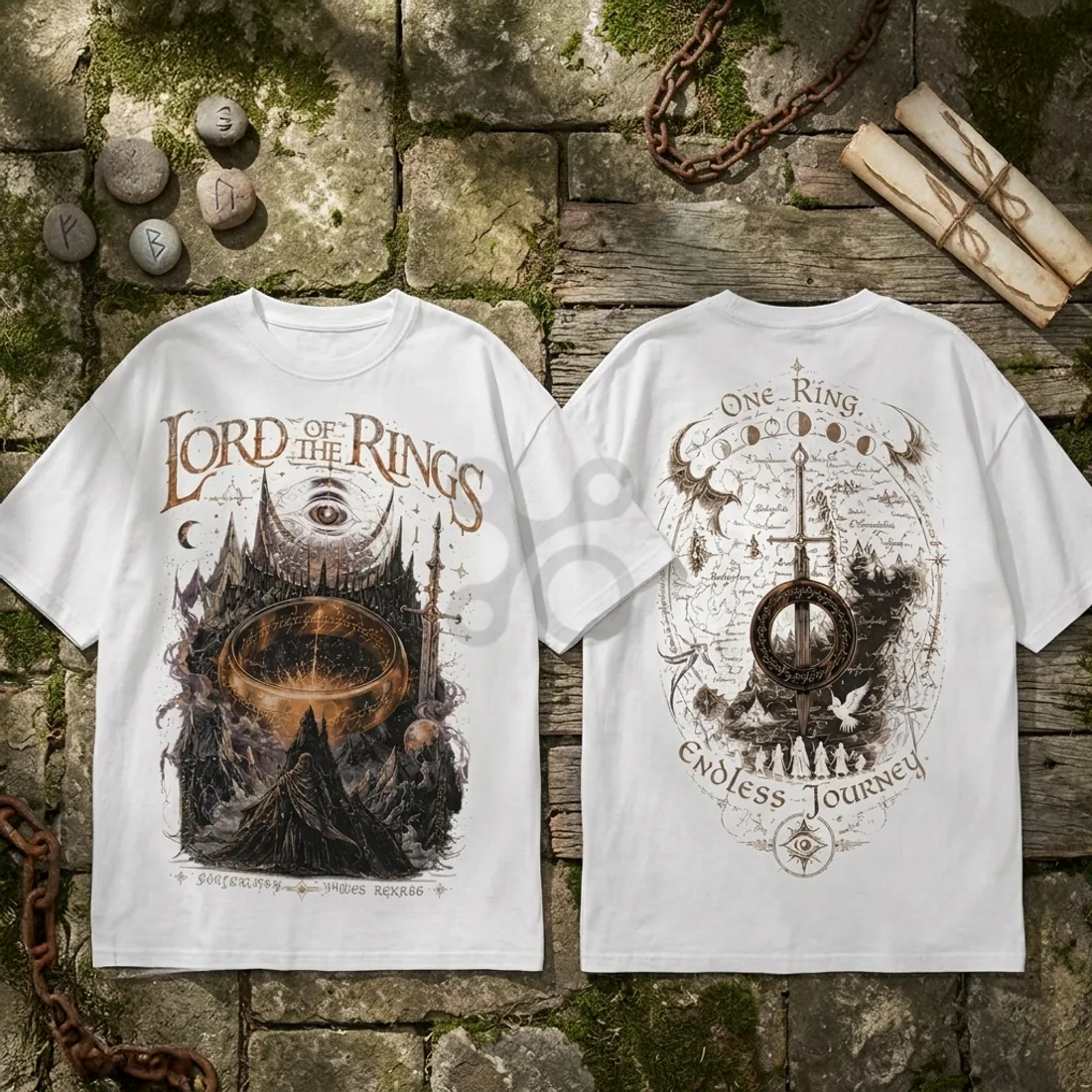 Lord Of The Rings The One Ring Premium Cotton Graphic T Shirt