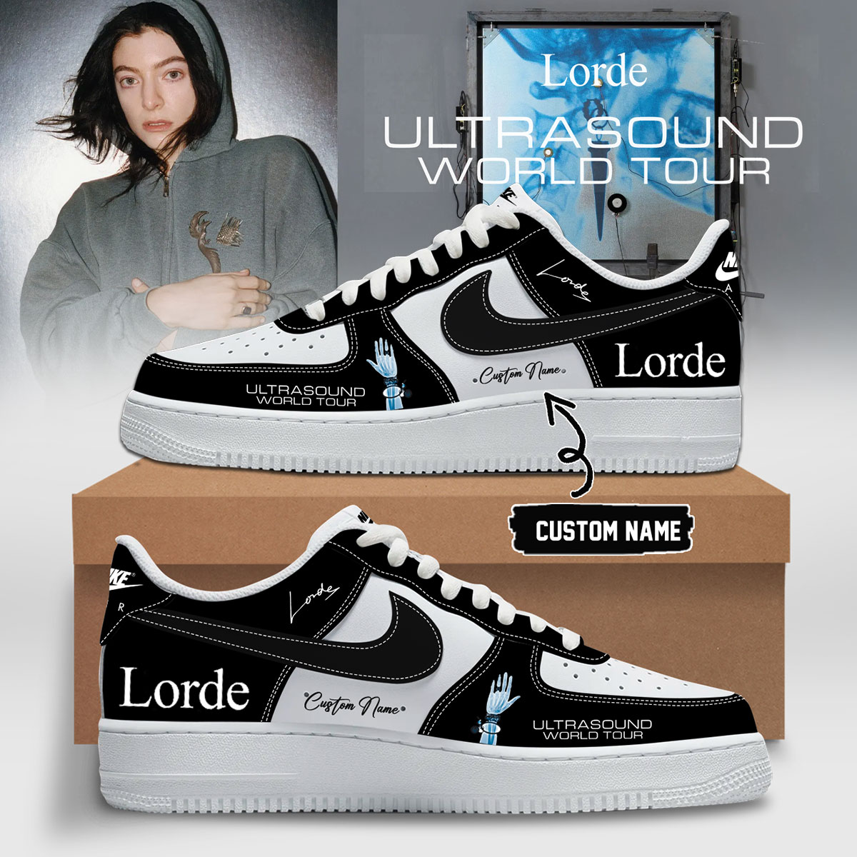 Lorde Ultrasound World Tour Collector Edition High Top Sneakers